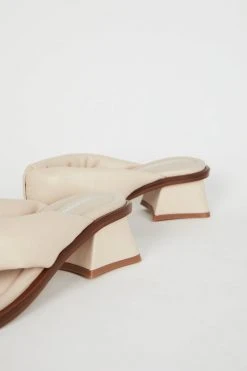 Intentionally Blank NEW ARRIVALS WHITMAN HEELED SANDALS Cream