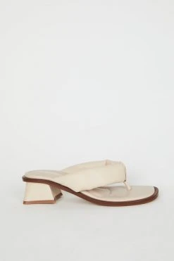 Intentionally Blank NEW ARRIVALS WHITMAN HEELED SANDALS Cream