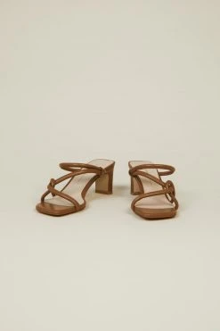 Intentionally Blank WILLOW HEELED SANDAL Toffee