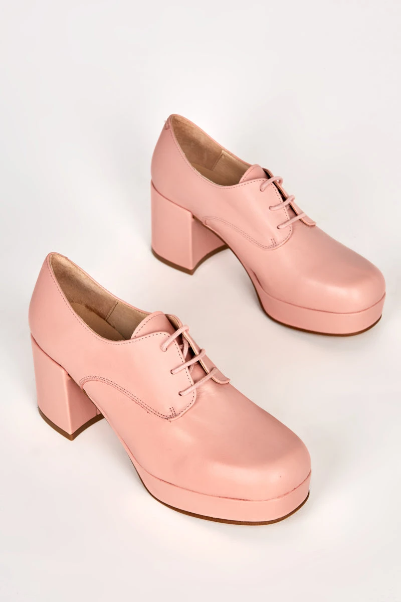 Intentionally Blank ALBANY PLATFORM OXFORD Pink SHOES 5 Intentionally Blank ALBANY PLATFORM OXFORD Pink SHOES