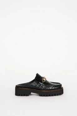 Intentionally Blank KOWLOON LOAFER MULE Black