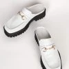 Intentionally Blank KOWLOON LOAFER MULE White