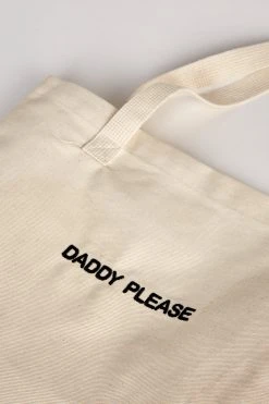 Intentionally Blank DADDY PLEASE Tote Natural ACCESSORIES