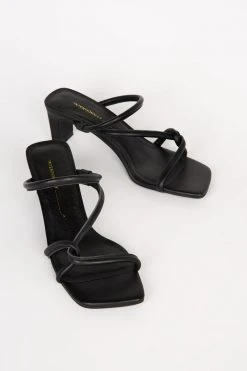Intentionally Blank WILLOW HEELED SANDAL Black