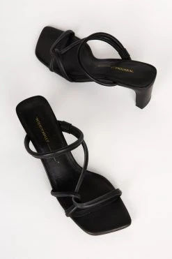 Intentionally Blank WILLOW HEELED SANDAL Black 10 Intentionally Blank WILLOW HEELED SANDAL Black