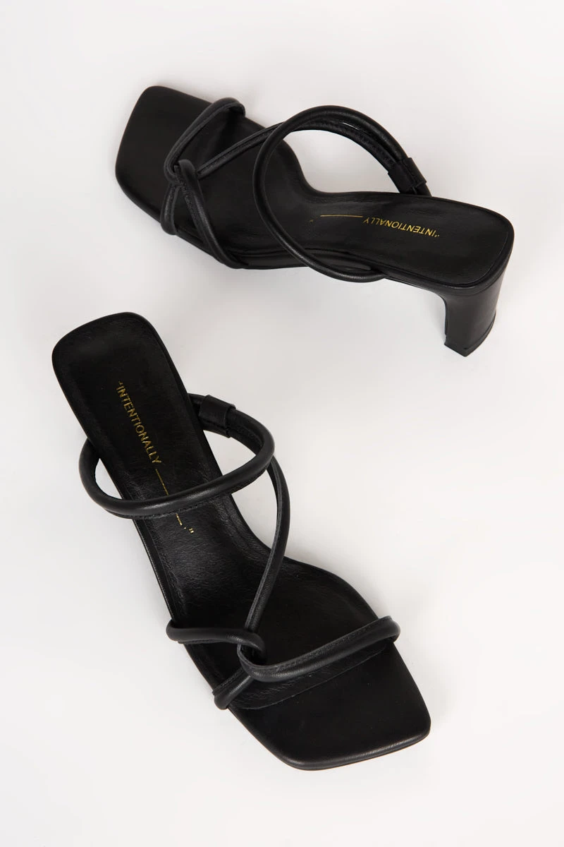 Intentionally Blank WILLOW HEELED SANDAL Black 5 Intentionally Blank WILLOW HEELED SANDAL Black